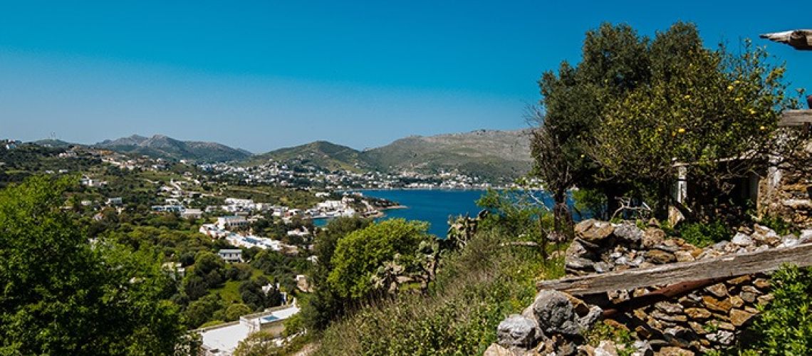 Πωλείται οικόπεδο με ερειπωμένο οίκημα και θέα θάλασσα Λέρος, Κριθώνι Plot for sale with a dilapidated house and sea view, Leros, Krithoni εικόνα ακινήτου