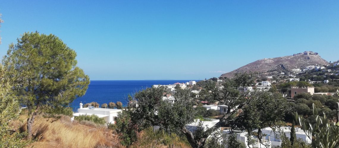 Πωλείται οικόπεδο με θέα στο Αιγαίο και το εμβληματικό κάστρο της Λέρου Plot for sale with views of the Aegean Sea and the iconic castle of Leros εικόνα ακινήτου