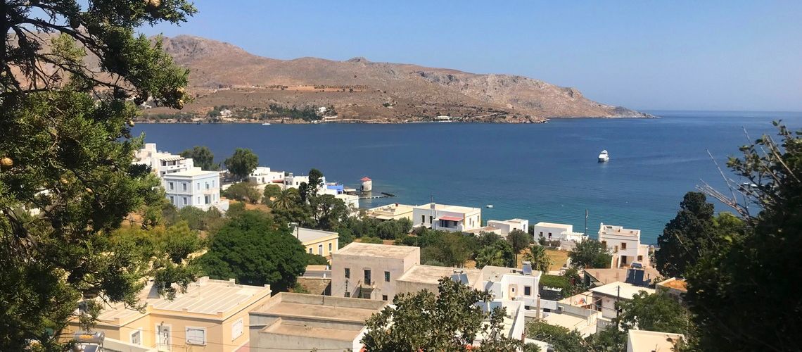 Πωλείται οικοδομήσιμο οικόπεδο με μαγευτική θέα θάλασσα Αγία Μαρίνα Λέρος Building plot for sale with magnificent sea view, Saint Marina Leros εικόνα ακινήτου