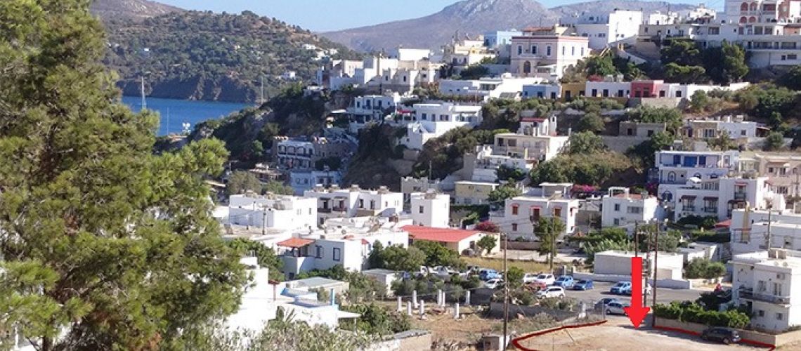 Πωλείται οικόπεδο στην καρδιά του Παντελιού με θέα κάστρο Λέρος Land for sale in the heart of Panteli with a view of Leros Castle εικόνα ακινήτου