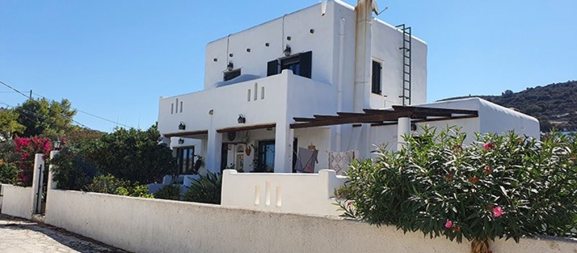 Μεζονέτα με τζάκι και θέα θάλασσα προς πώληση Δρυμώνας Λέρος Maisonette with fireplace and sea view for sale in Drymonas, Leros εικόνα ακινήτου