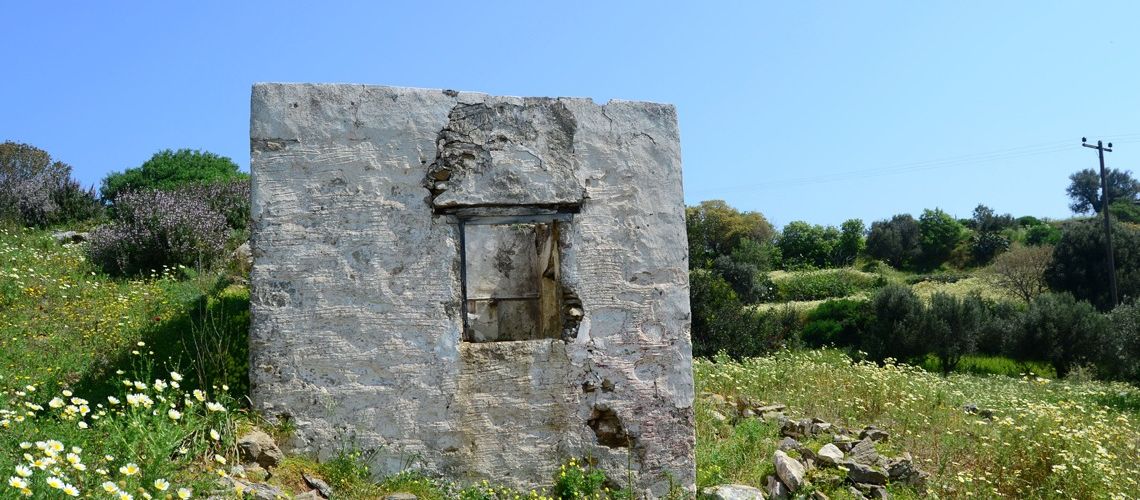 Πωλείται οικόπεδο οικοδομήσιμο με ελαιόδεντρα και παλαιά κατοικία Πλάκες Λέρος Building plot with olive trees and old house for sale in Plakes, Leros εικόνα ακινήτου