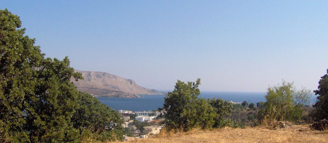 Πωλείται οικόπεδο με θέα θάλασσα ιδανικό για κατοικία ή επένδυση Κριθώνι Λέρος Plot for sale with sea view, ideal for residential or investment purposes, Kritoni, Leros εικόνα ακινήτου