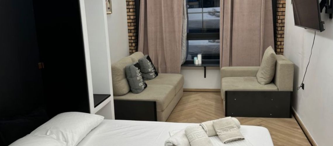 Νεόδμητη επιπλωμένη γκαρσονιέρα 35 τ.μ. για ενοικίαση στα Άνω Λαδάδικα Θεσσαλονίκη εικόνα ακινήτου